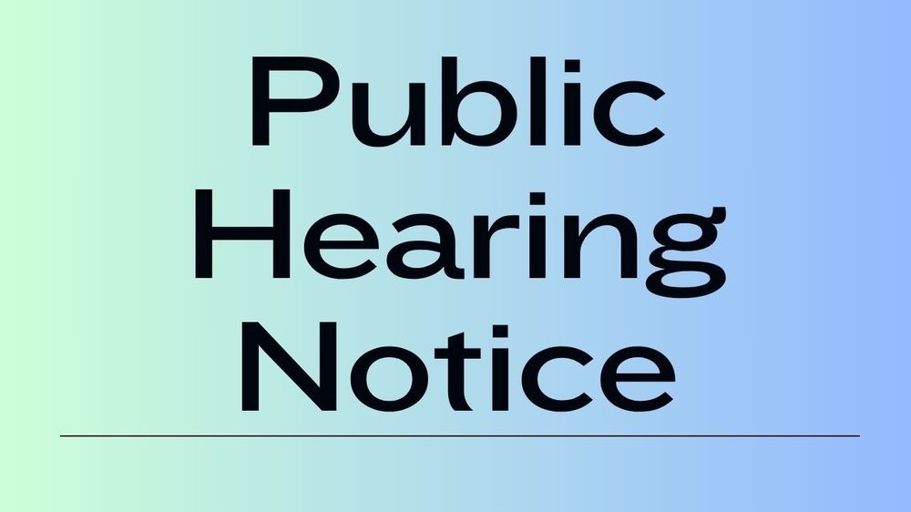 Public Hearing Notice