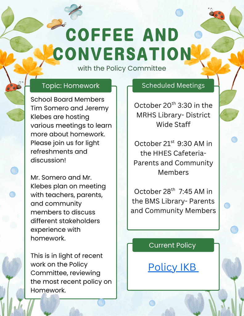 coffee and conversations flyer