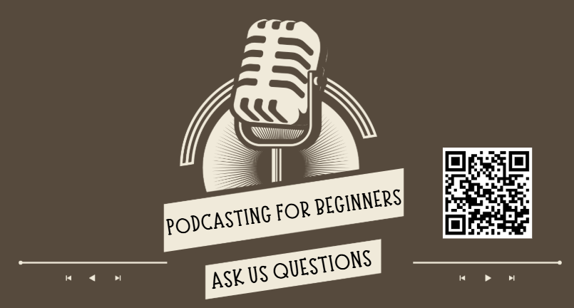 QR code for form for residents to ask the podcastin gclass questions