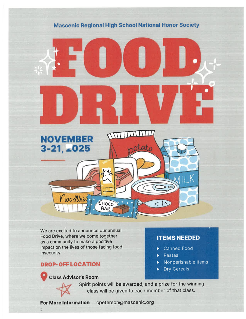 Food Drive Flier. November 3rd-21st.