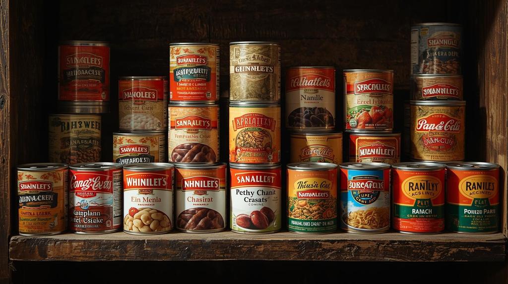 Picture of canned goods