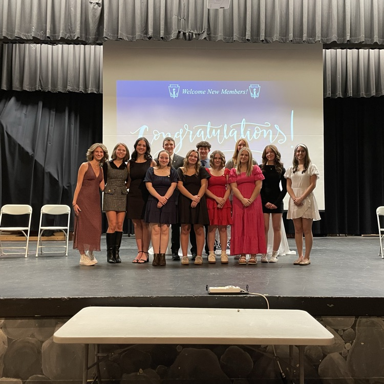 inductees to national honor society