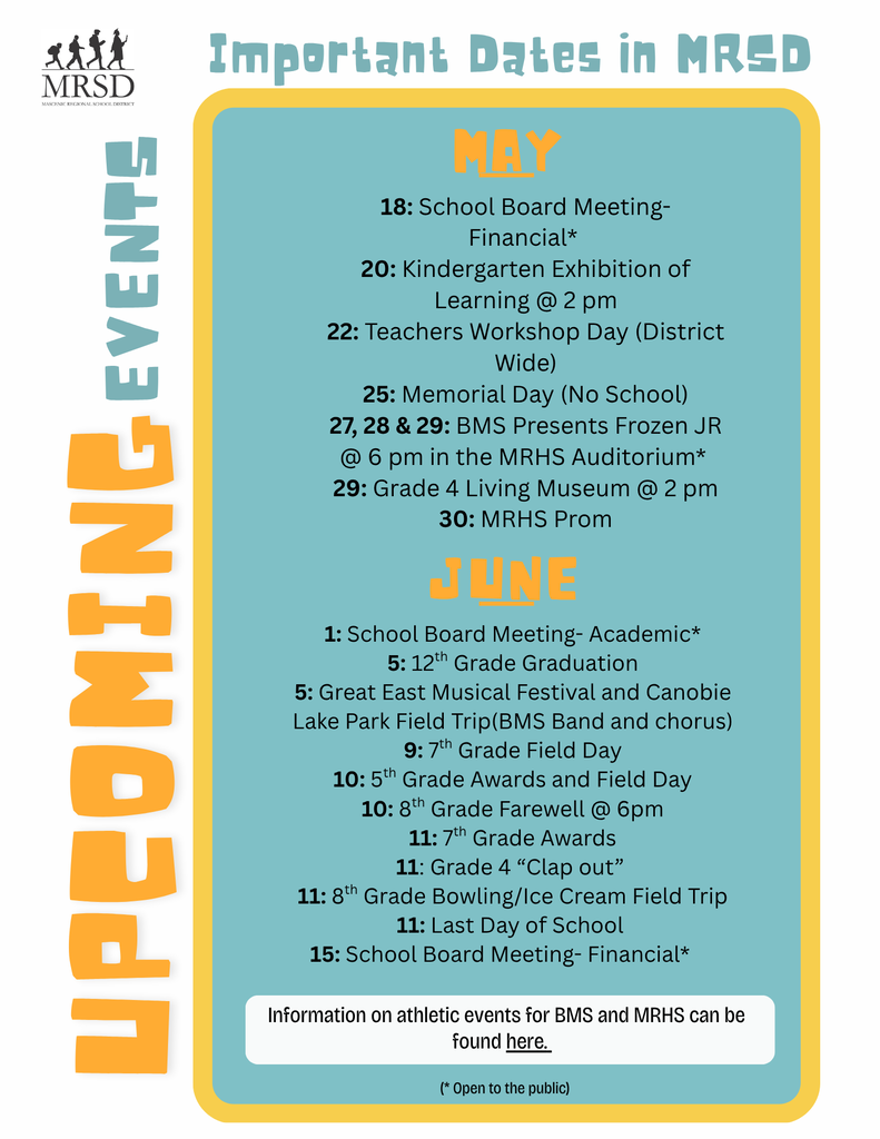 Upcoming Events!