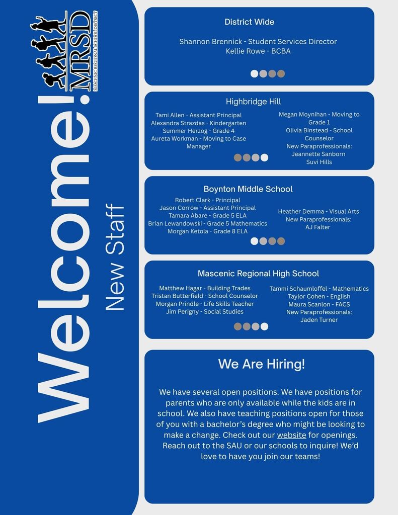 New Staff