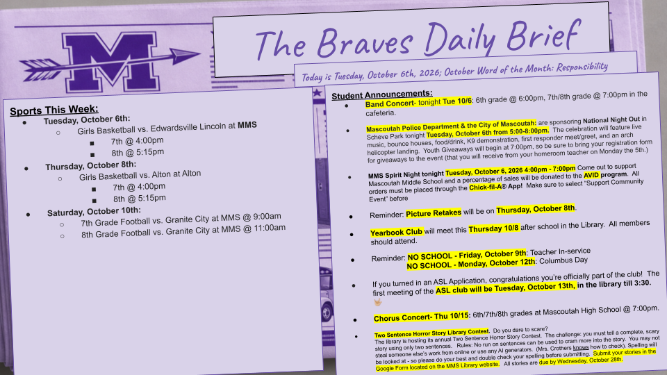 Tuesday 10/6/26