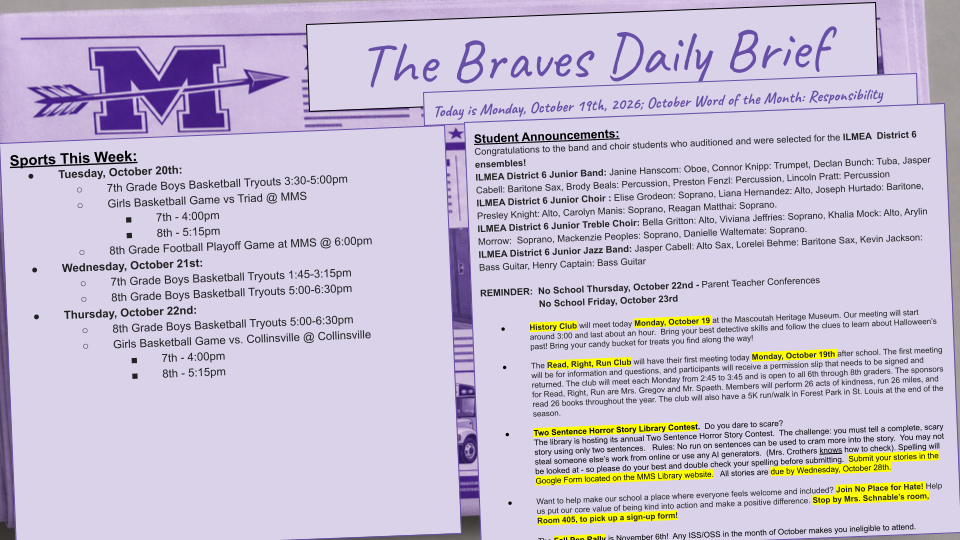 Monday 10/19/26