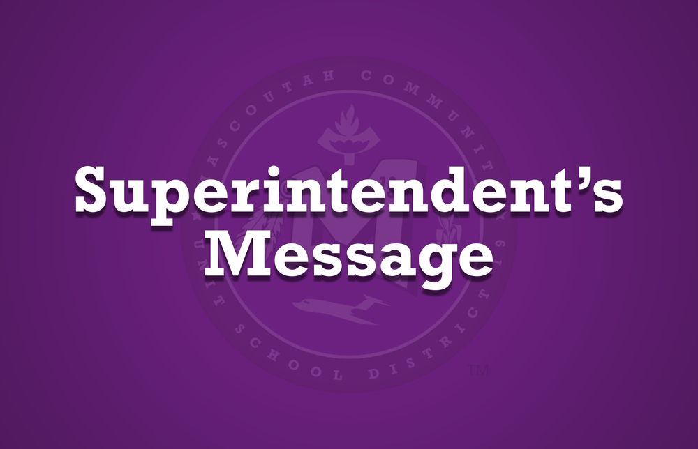 Superinitendent's Message