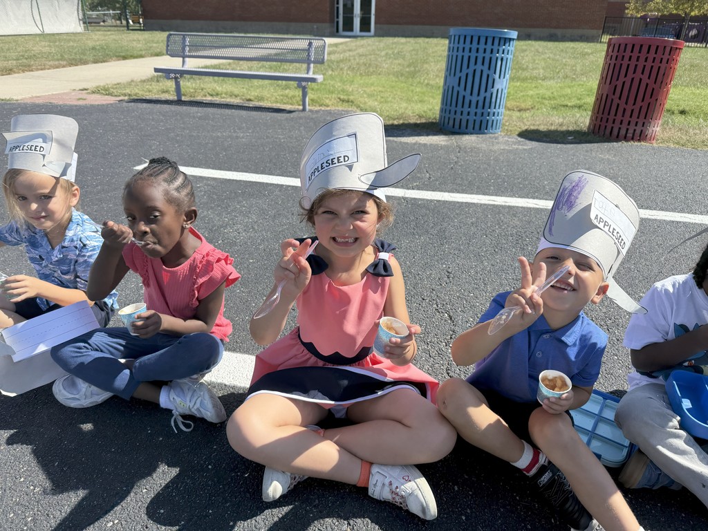Mrs. Taylor's class celebrating Johnny Appleseed's birthday week with all things apples!
