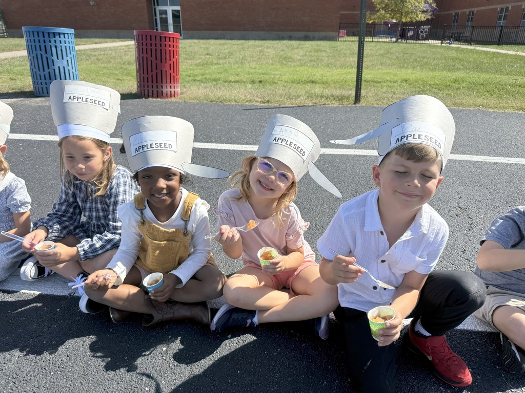 Mrs. Taylor's class celebrating Johnny Appleseed's birthday week with all things apples!