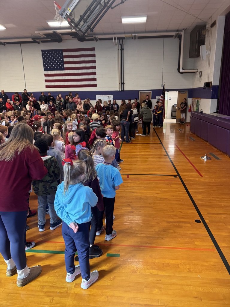 Students at Veteran's Day Assembly
