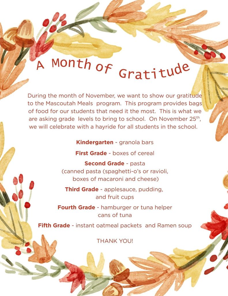 A Month of Gratitude