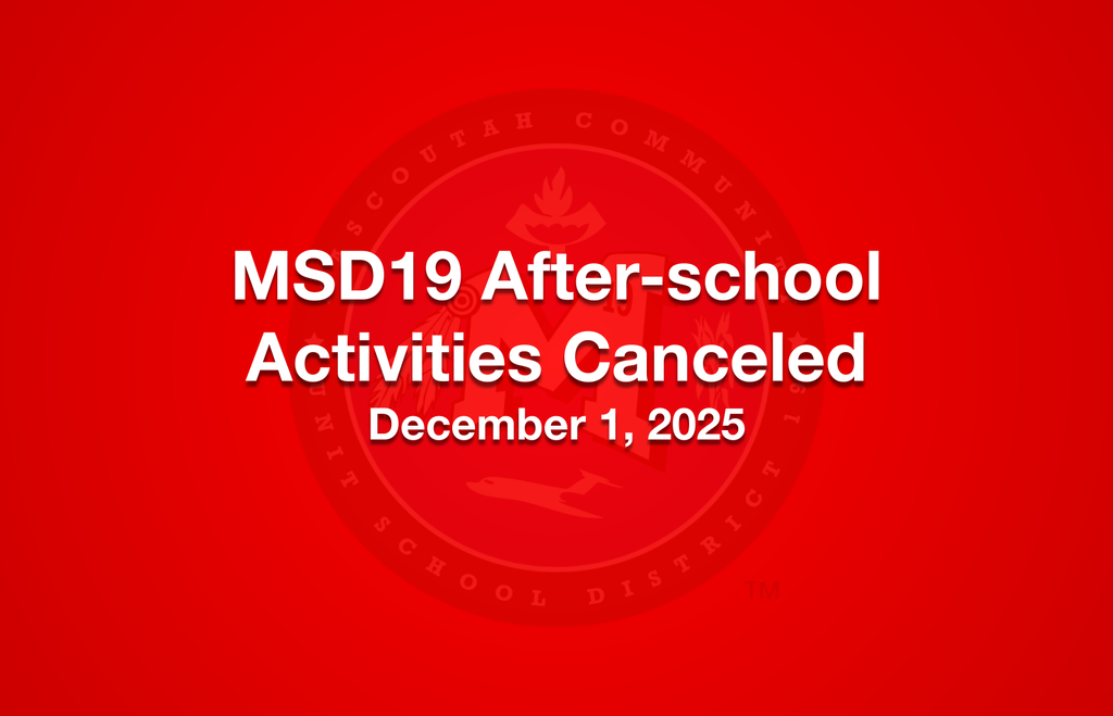 After-School Activities Canceled