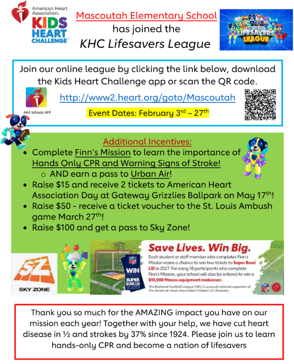 Kids Heart Challenge poster