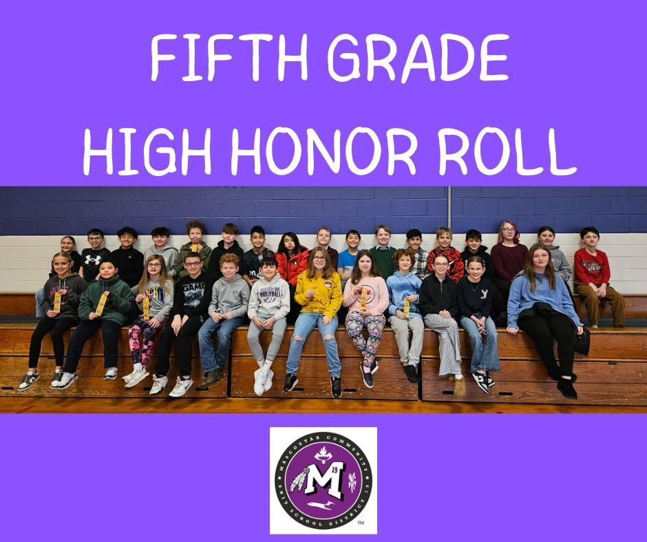 5th grade high honor roll