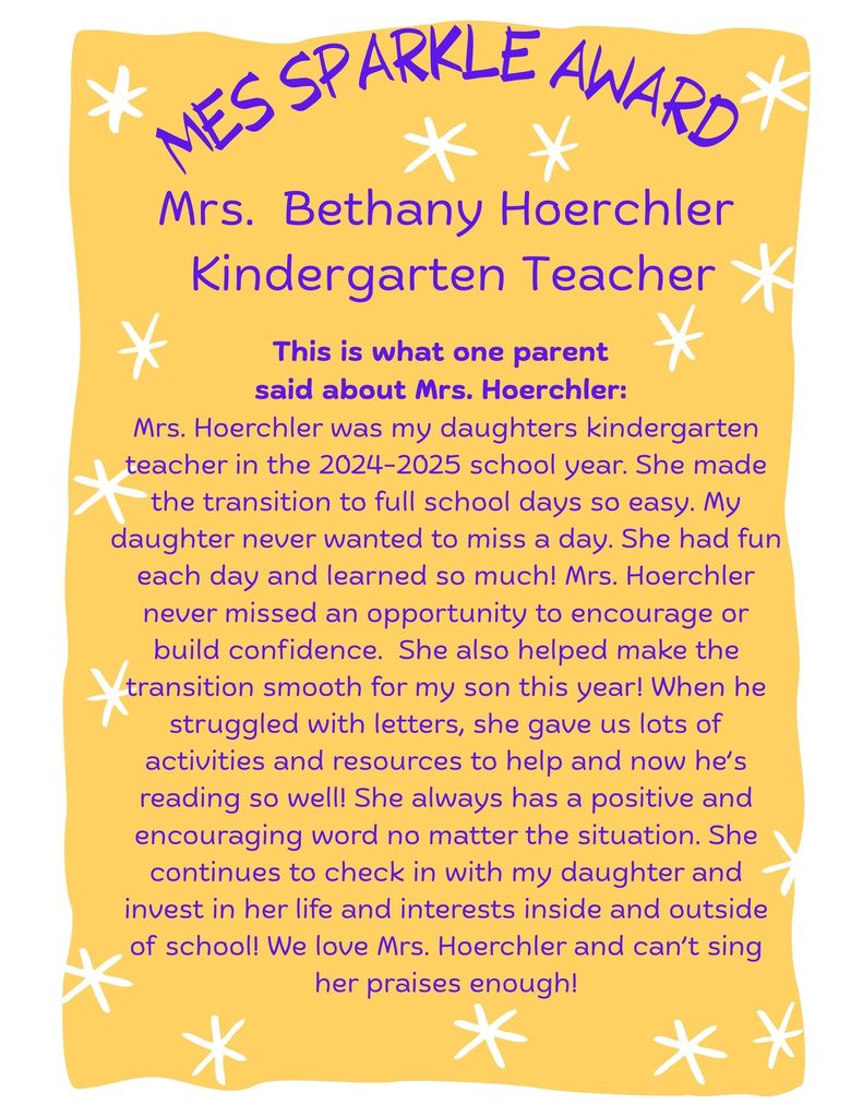 About Mrs. Hoerchler
