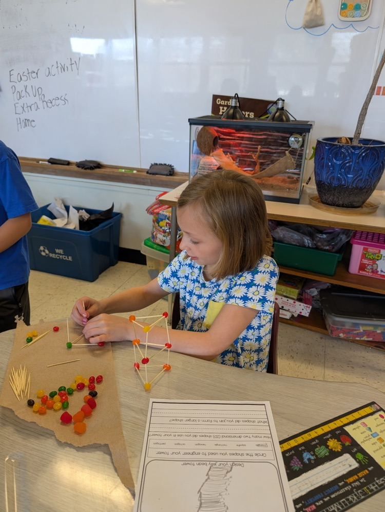 girl using jellybeans to make a creation