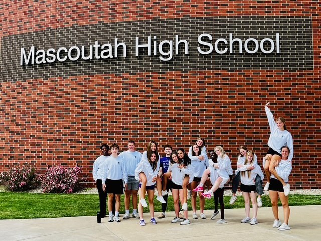 Picture of the MHS Student Council outside of the high school. #mhshighschoolofchoice