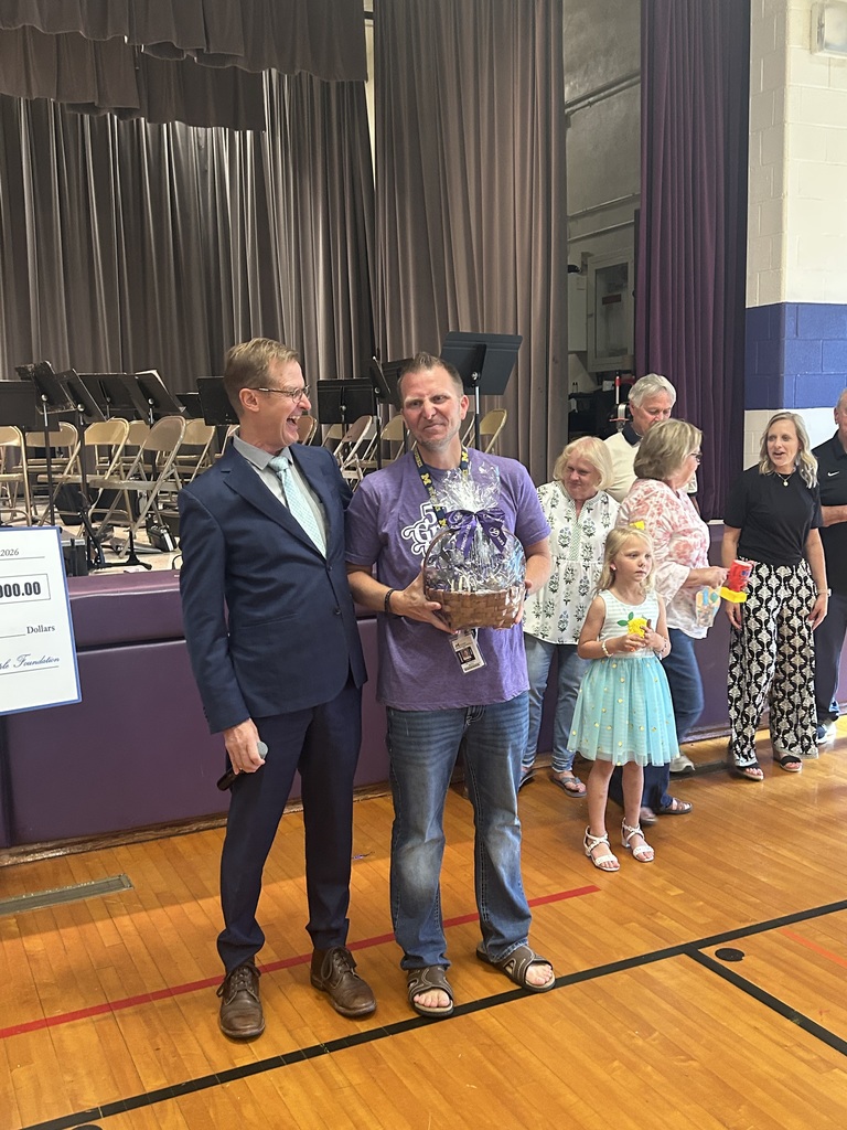 MES celebrates Josh Veath for his Golden Apple Excellence in Teaching award
