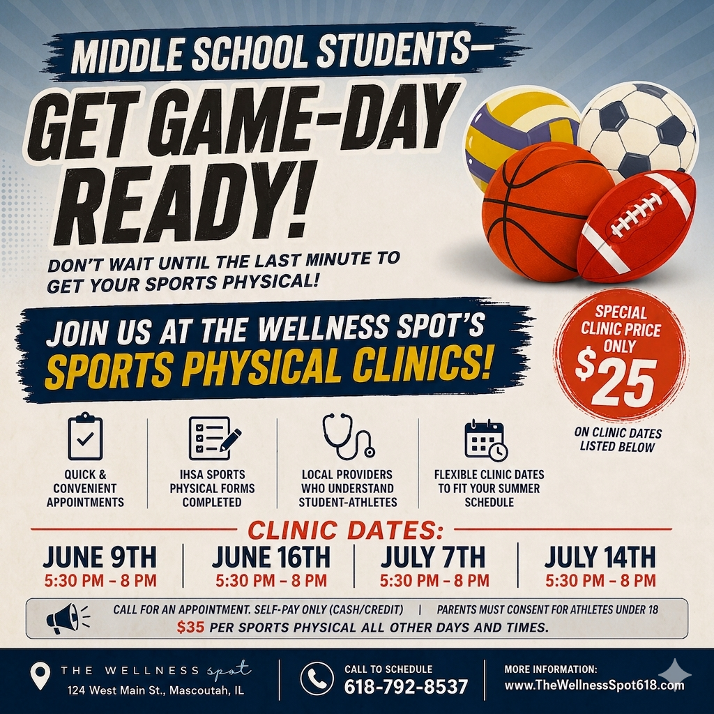 Sports Physical Clinics for middle school student-athletes.
