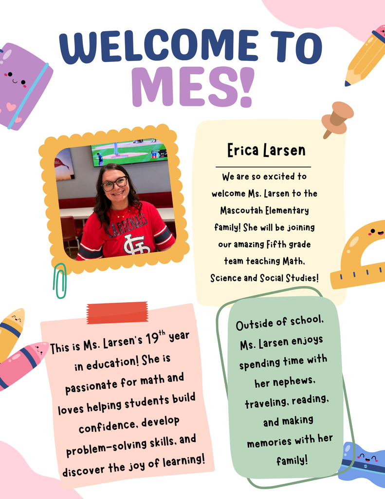 Description of Erica Larsen,  new MES teacher