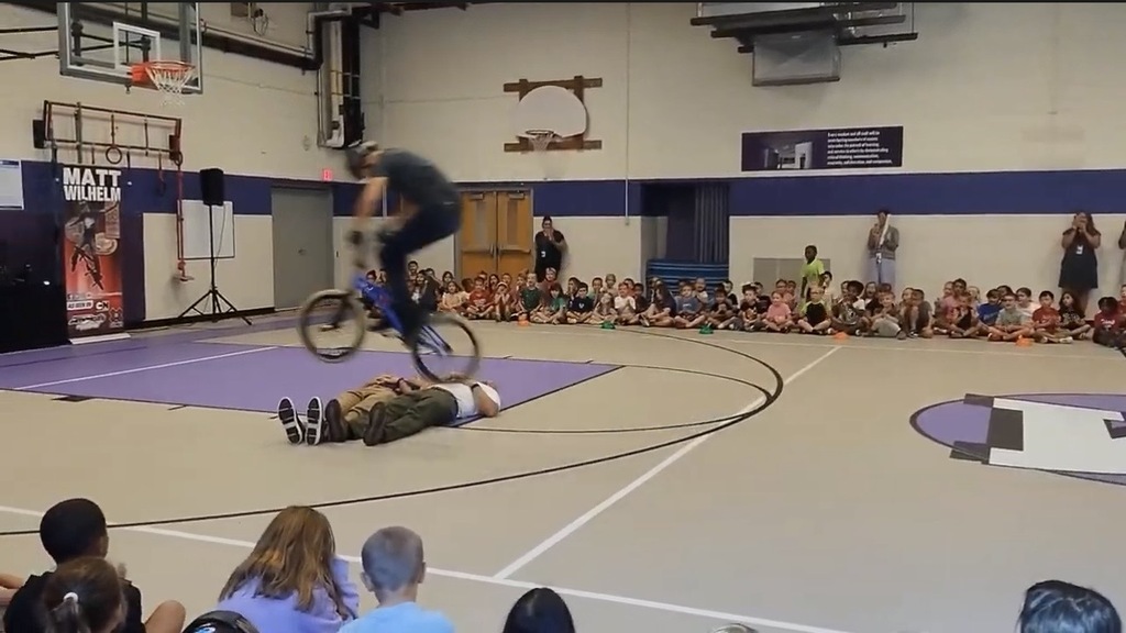 MES assembly with BMX rider Matt Wilhelm