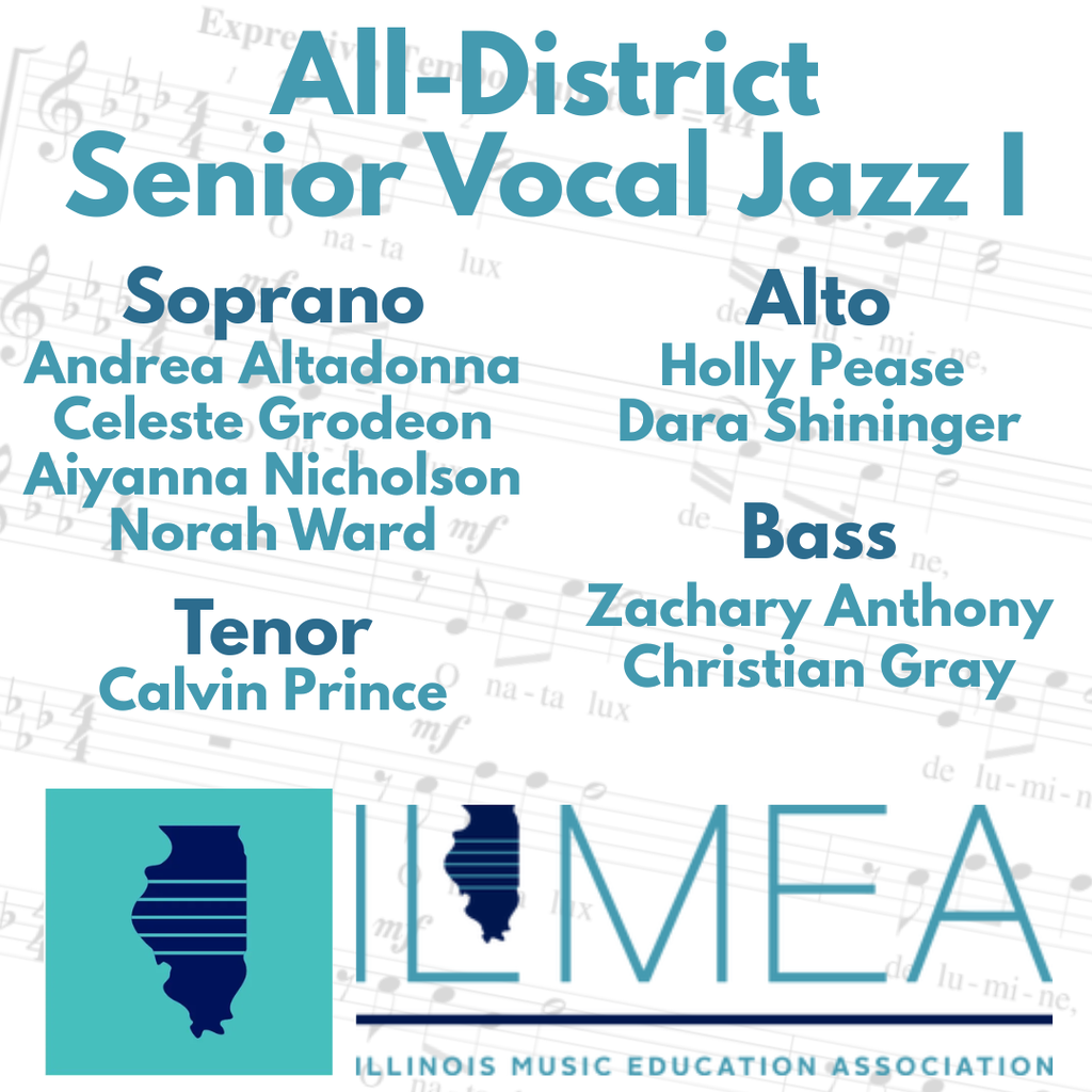 All-District Senior Vocal Jazz 1 Results