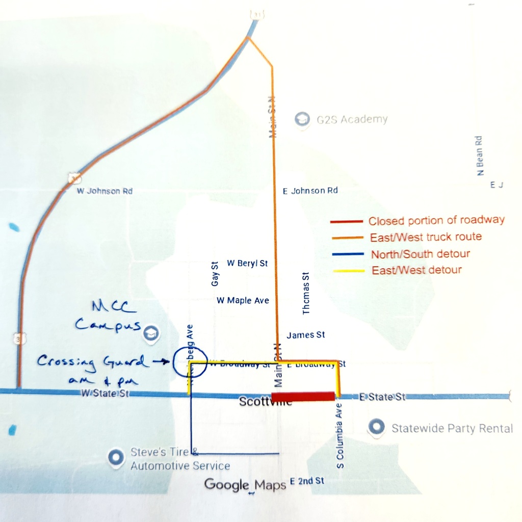 Detour Map