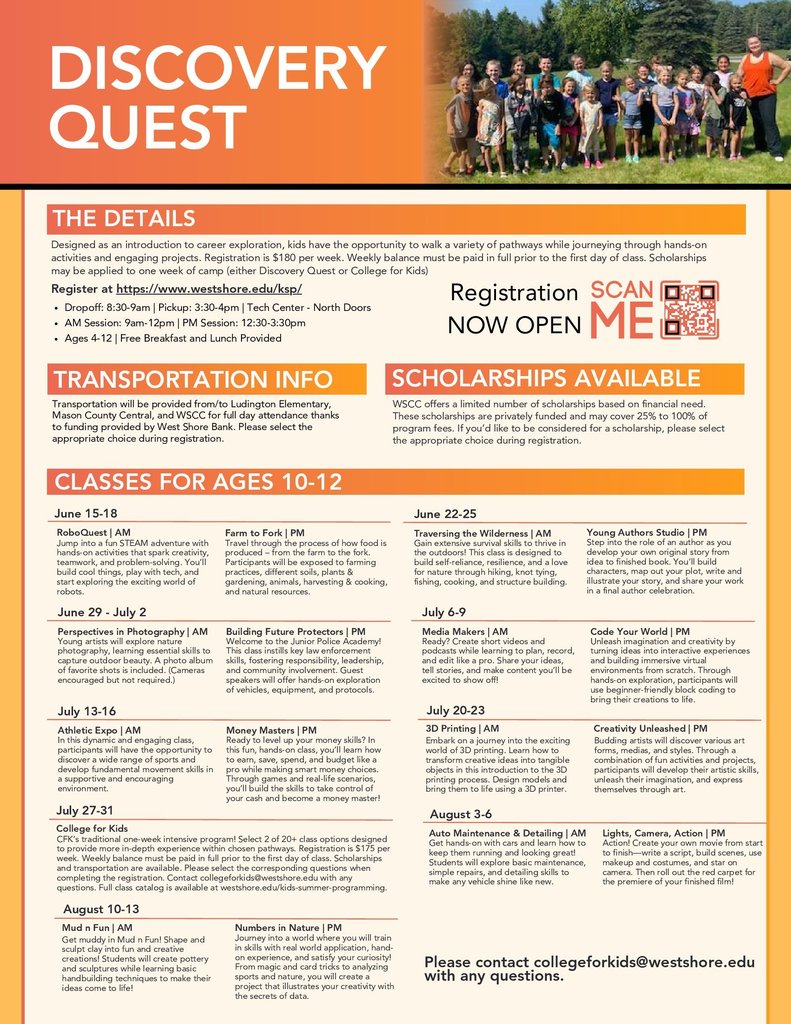 MCC Schools WSCC Summer Program
