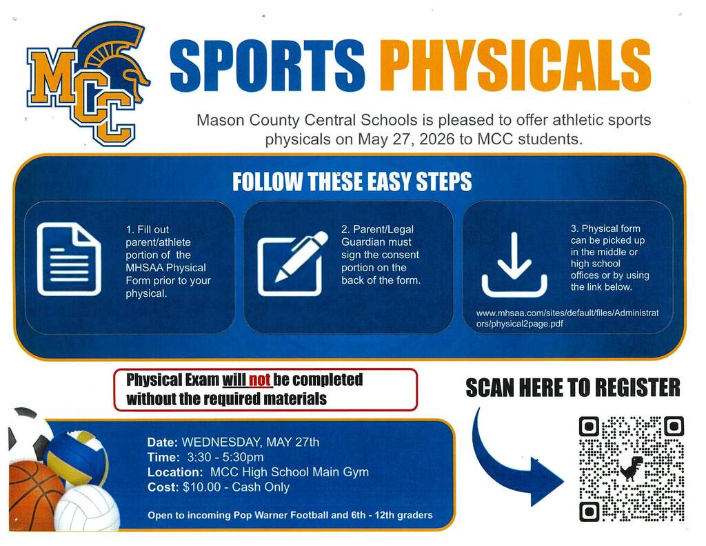 Get your sports physical done for the 26-27 School year.