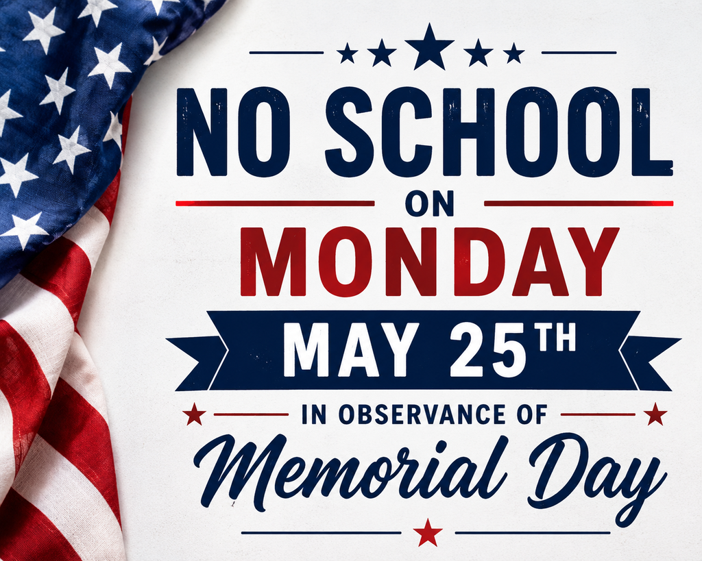 MCC Schools No School Monday May 25th