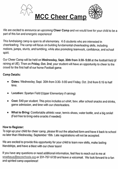 Cheer camp