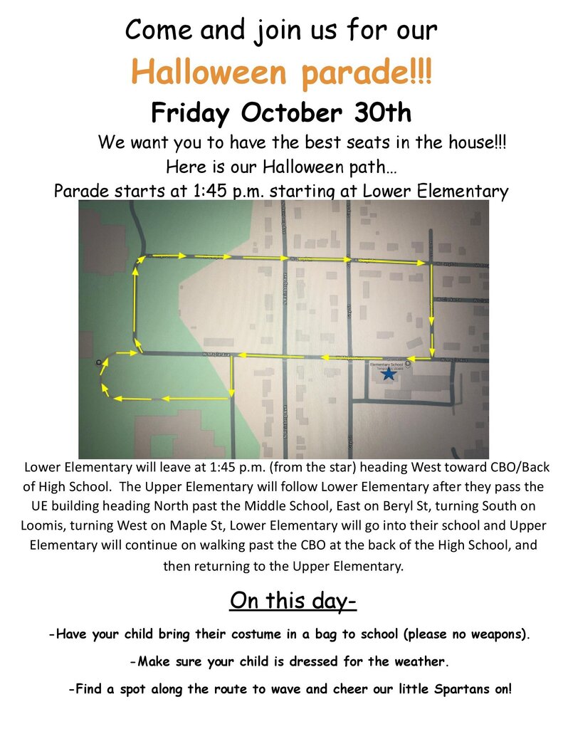 MCC Schools Scottville Elementary Halloween Parade