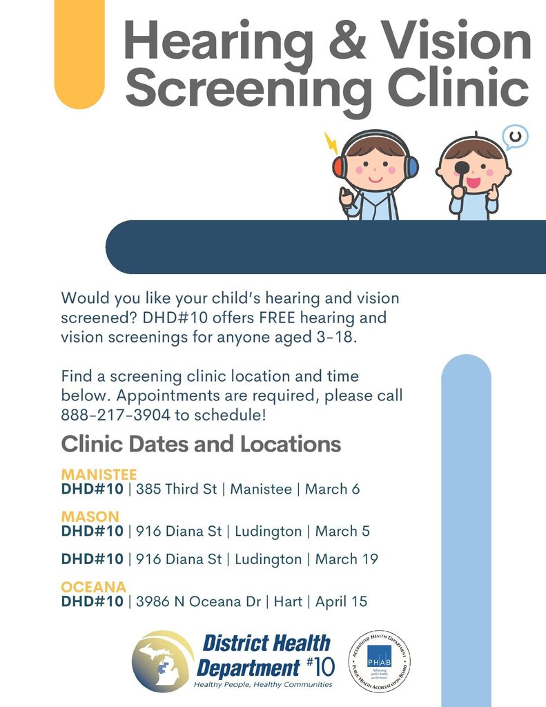 MCC Schools hearing and vision screening