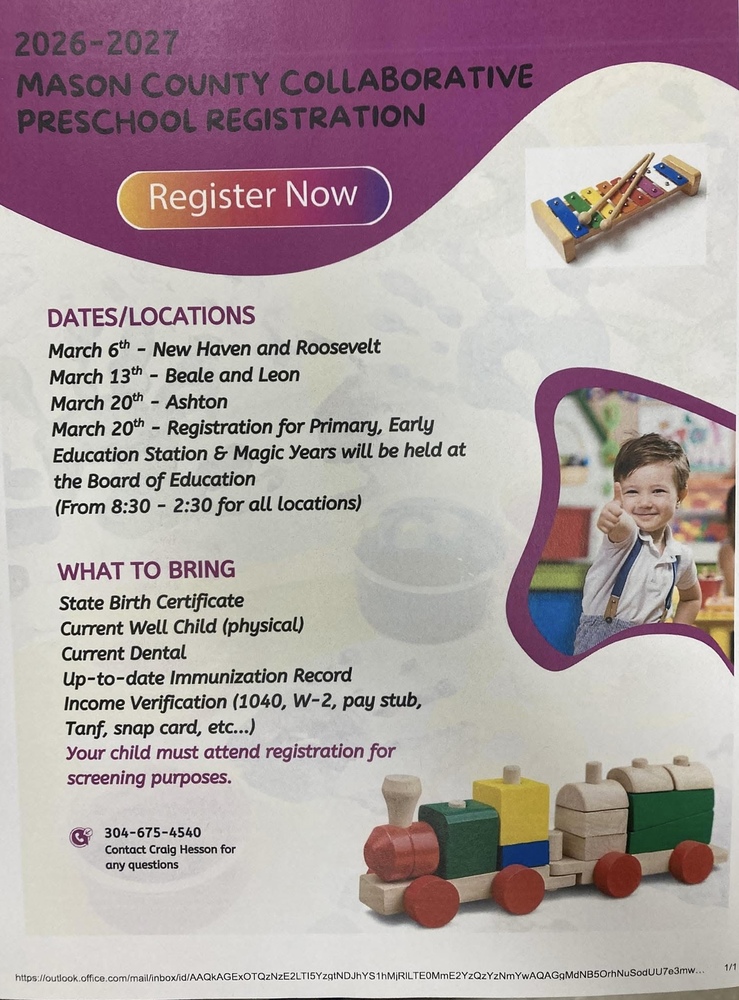Pre K registration