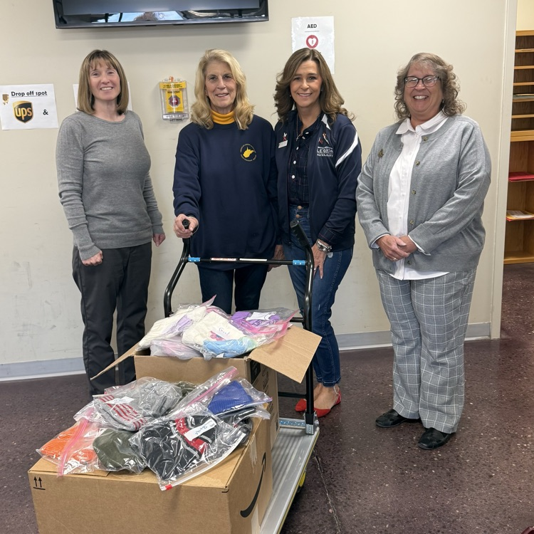 American Legion Auxiliary hat and glove donation