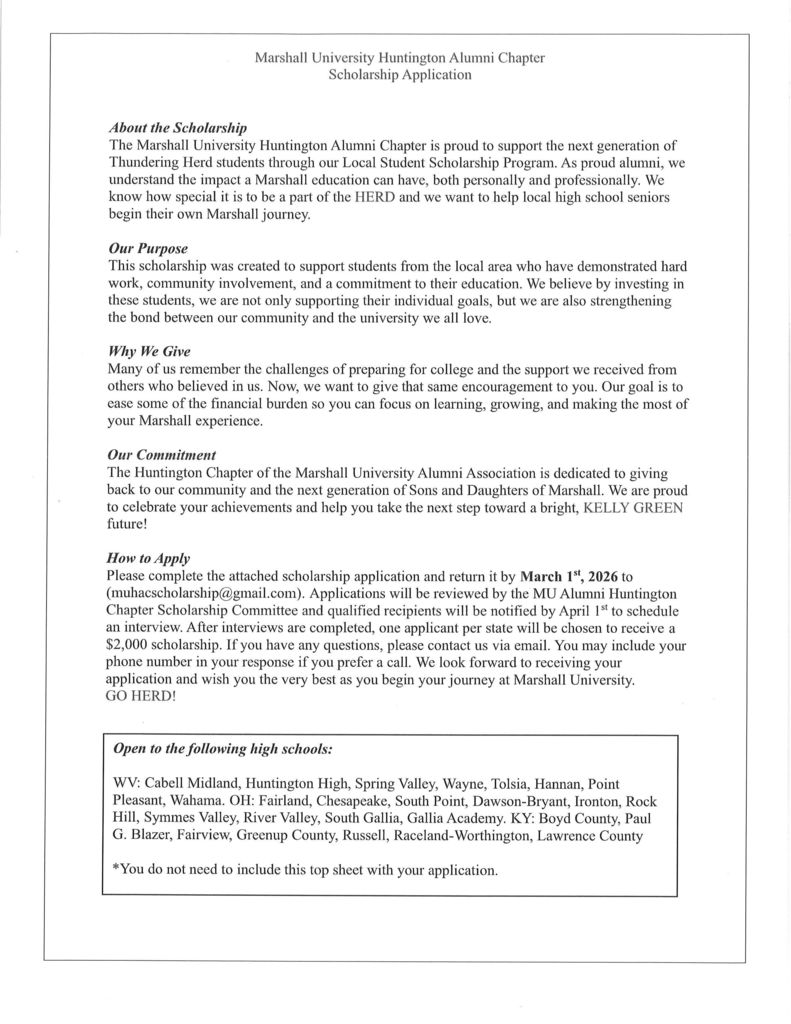 Scholarship Information: