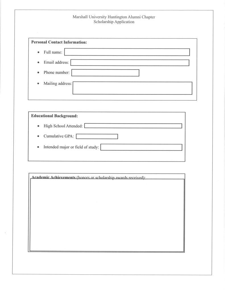 Scholarship Information: