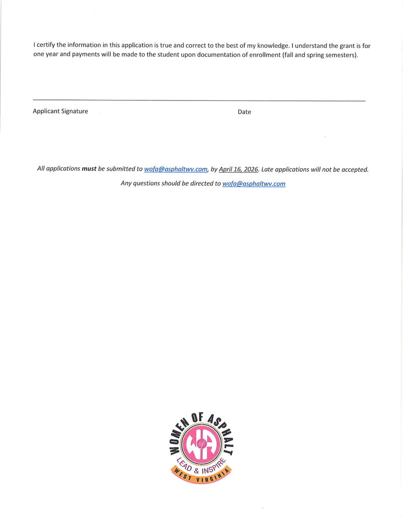 Scholarship Information: