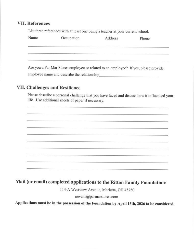 Scholarship Information: