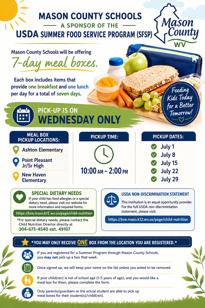 Mason County Schools Food Boxes