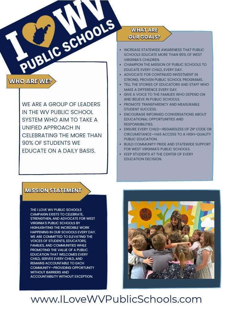 I Love  WV Public Schools Flyer
