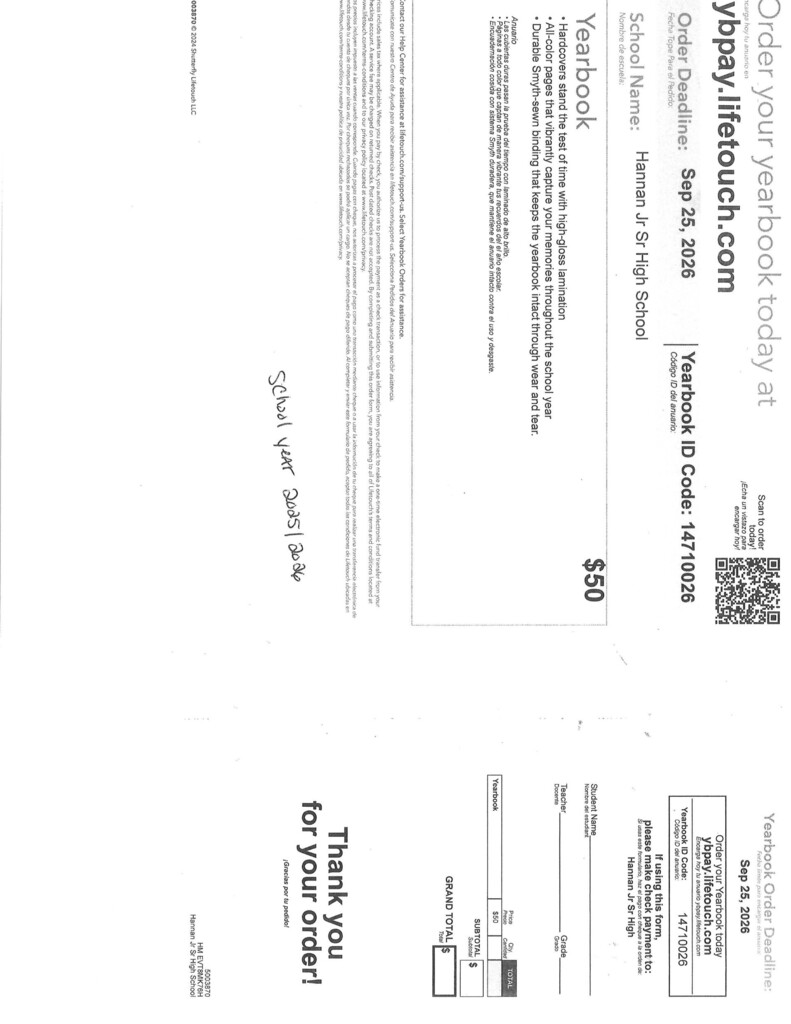 Order form