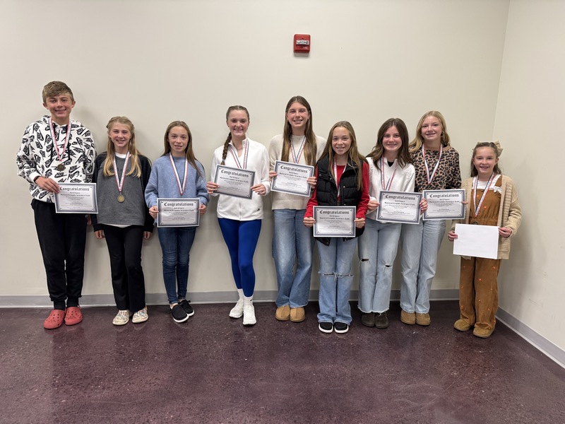 Middle school 1st place