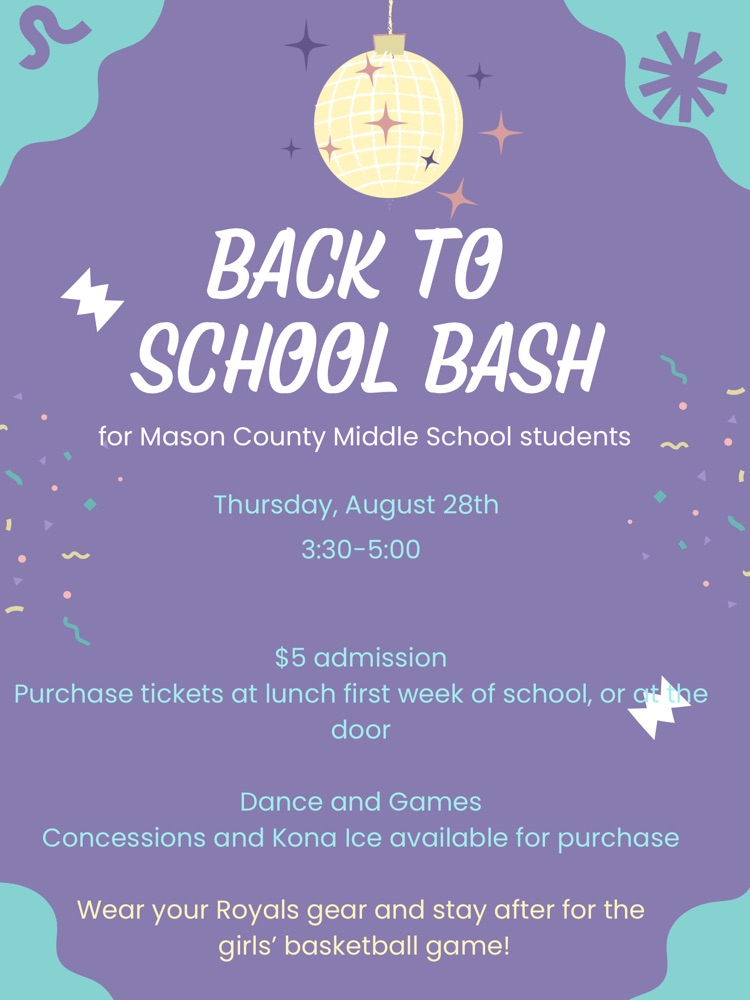 back to school bash flyer 