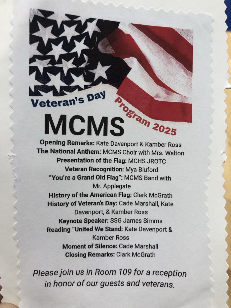 Veterans Day program 