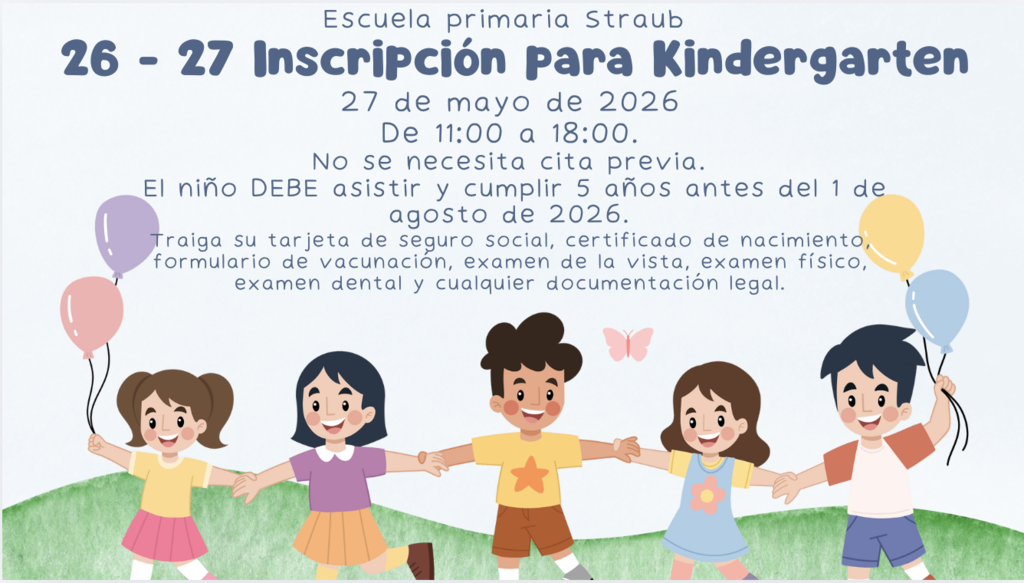 Kindergarten Registration Spanish