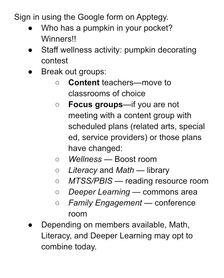 plc agenda 