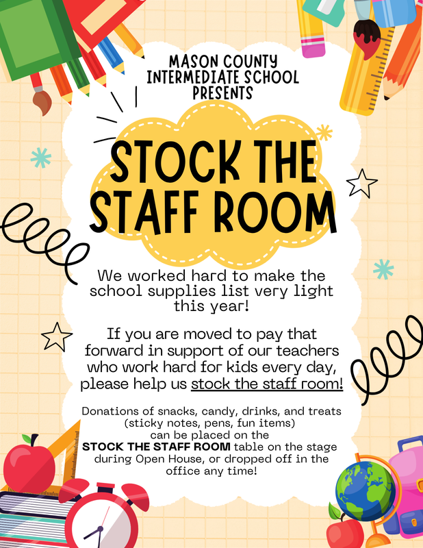 stock the staff room