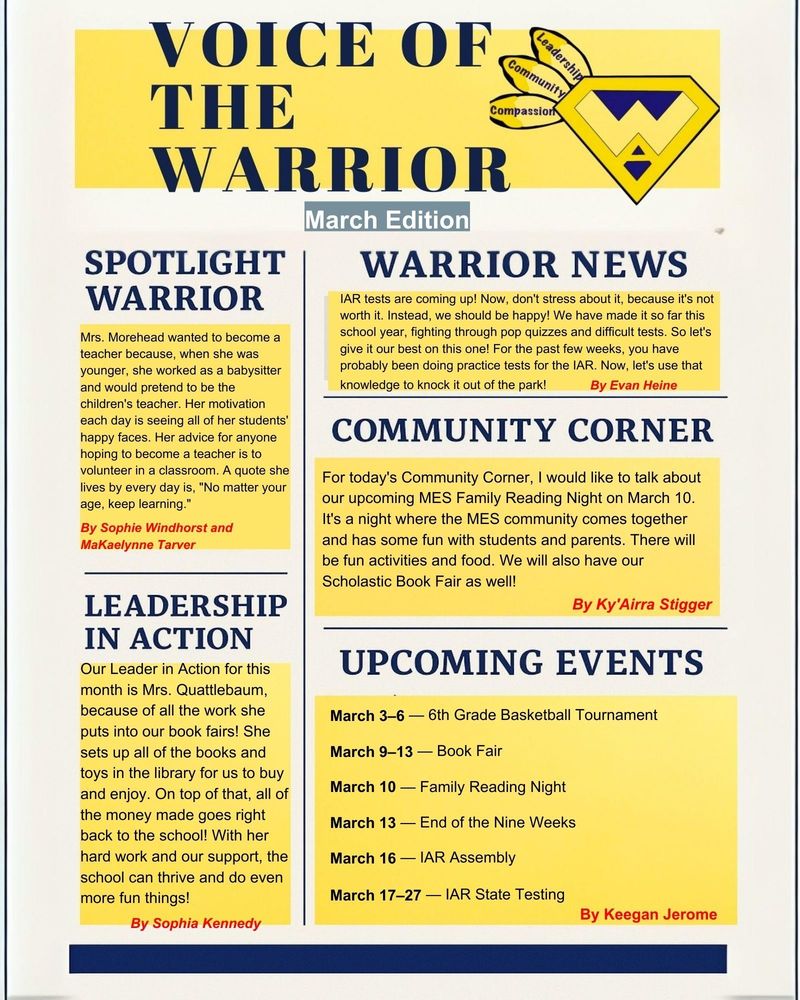 March Voice of the Warrior