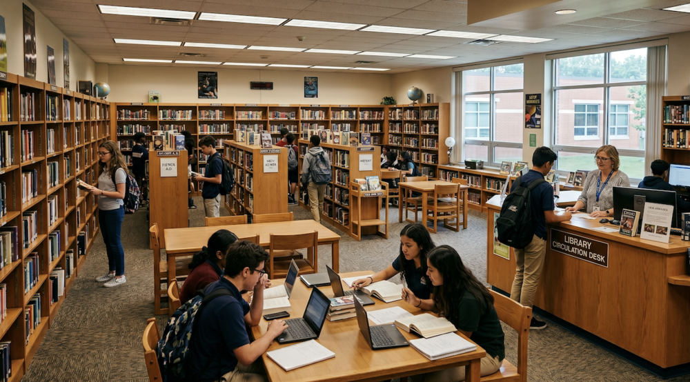 Sample School Library Image